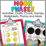 Phases of the Moon Activities, Crafts, Worksheets, Charts,