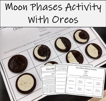 Preview of Phases of the Moon Activity (Modeling Moon Phases with Oreo's)