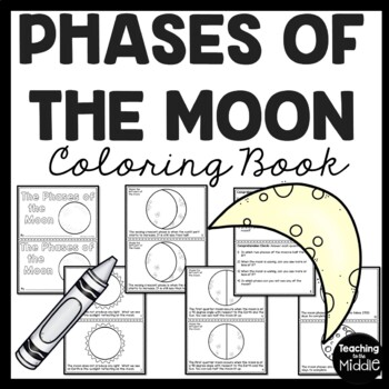 Download Phases Of The Moon Informational Coloring Book And Comprehension Questions