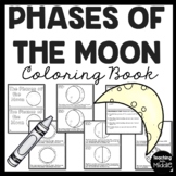 Phases of the Moon Informational Coloring Book and Compreh