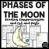 Phases of the Moon Cut & Paste Activity & Reading Comprehe