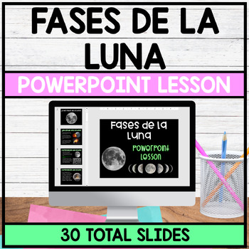 Preview of Fases de la Luna - PowerPoint Lesson