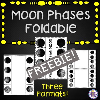 Preview of Phases of the Moon Foldable {Moon Phases}