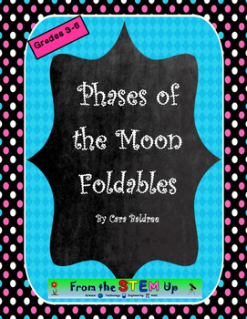 Preview of Phases of the Moon Foldables & Quiz