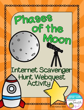 Preview of Phases of the Moon Internet Scavenger Hunt WebQuest Activity