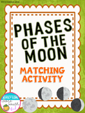 Phases of the Moon Matching Flash Card Activity (w/ worksheet)