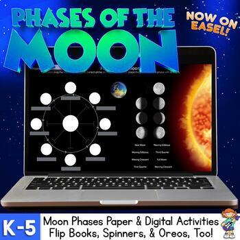 Preview of Phases of the Moon Paper & Digital-Flip Books, Spinners, Oreos, and more