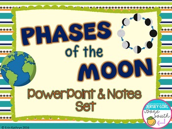 Preview of Phases of the Moon PowerPoint and Notes Set