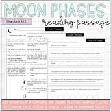 Phases of the Moon Reading Passage and Question Set with G