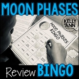 Phases of the Moon Review Activity, Moon Phases Bingo Game 