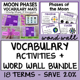 Phases of the Moon Definitions Vocabulary Activities for M