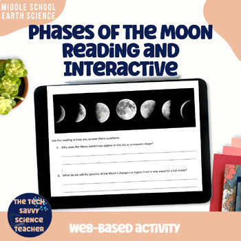 Preview of Phases of the Moon Web Activity and Reading