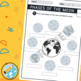 Phases of the Moon Worksheet, with Answer Keys