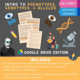 Phenotypes, Genotypes, & Alleles - Distance Learning Lesso