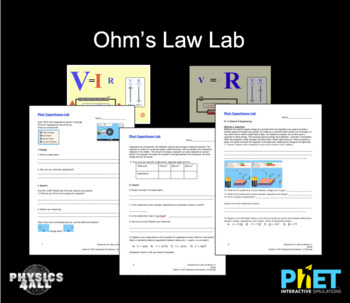 Preview of Phet Ohm's Law Lab 