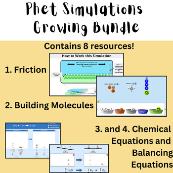 Preview of Phet Simulation Lab - Growing Bundle (7 Activities Included)