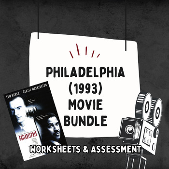 Preview of Philadelphia (1993) Movie Bundle (Worksheet & Multiple Choice Assessment)