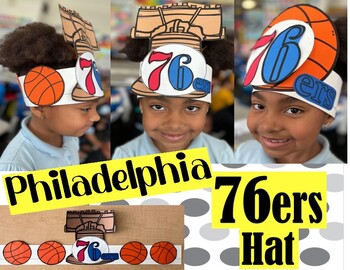 Preview of Philadelphia 76ers Basketball Craft Hats
