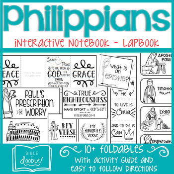 Preview of Philippians Interactive Notebook - Lapbook (K-6)