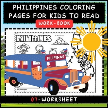 Preview of Philippines Coloring Pages For Kids To Read, Color & Learn