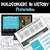 Philosophers Presentation & Guided Notes [Editable]