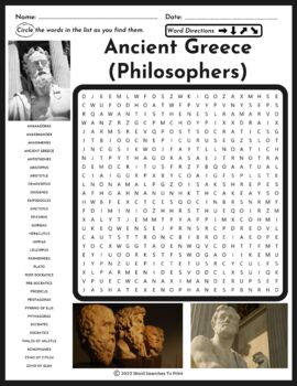 great thinkers word search 4 letters
