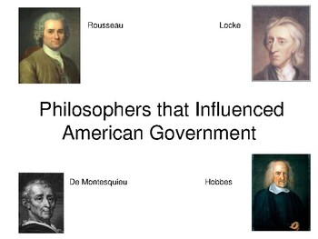 Preview of Philosophers that Influenced American Government / An Introduction