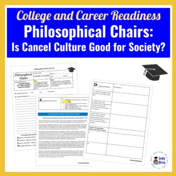 Preview of Philosophical Chair Article and Template for the avid learner l Cancel Culture