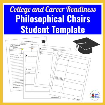 Preview of Philosophical Chairs Student Template for the avid learner l College Elective