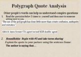 Philosophical Chairs; Value of Polygraph tests