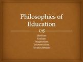 Philosophies of Education and Related Theories of Learning