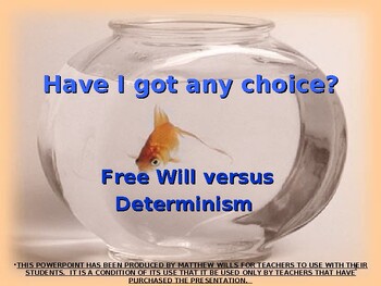Preview of Philosophy - Free Will and Determinism