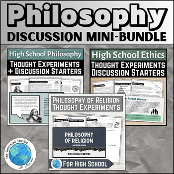 Preview of Philosophy Thought Experiment Bundle for Discussions in High School Philosophy