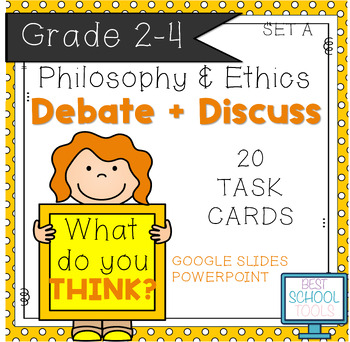 Preview of 20 Ready To Go Philosophy Task Cards, Ignite Debates, Foster Critical Thinking