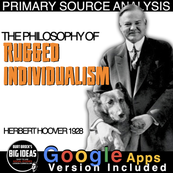 Preview of Philosophy of Rugged Individualism Speech Primary Source  + Distance Learning