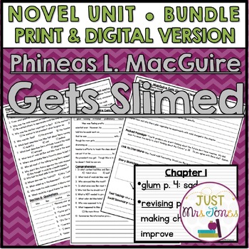 Preview of Phineas L. MacGuire Gets Slimed by Frances O'Roark Dowell Novel Study