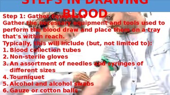 Preview of Phlebotomist - Steps in Drawing Blood