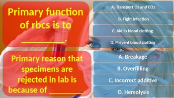 Preview of Phlebotomy Exam Preparation Play on Zoom with Class