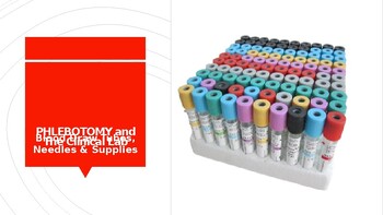 Preview of Phlebotomy Blood Tubes Coloring Book PPT Lecture