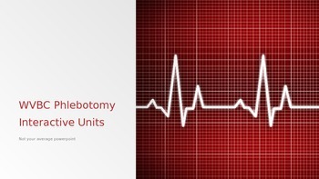 Preview of Phlebotomy Interactive PowerPoint Unit with Built-in Assessments