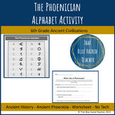 Phoenician Alphabet Worksheet Activity