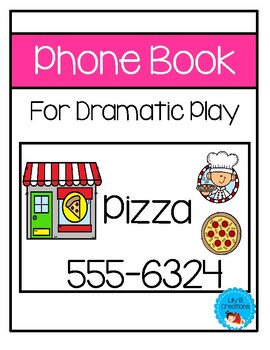 Preview of Phone Book For Dramatic Play