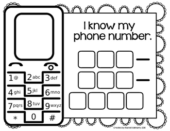 Phone Number Practice by Hopping into Kindergarten with Rachel Dolehanty