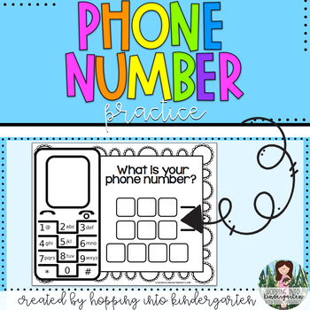 Preview of Phone Number Practice