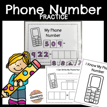 Preview of Phone Number Practice