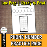 Phone Number Practice Worksheets & Teaching Resources | TpT