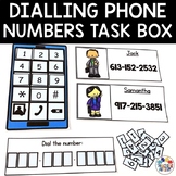 Phone Number Practice | Task Boxes for Special Education