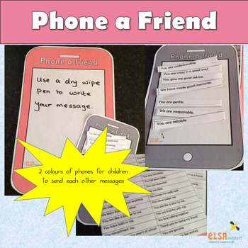 Phone a Friend by ELSA Support | TPT
