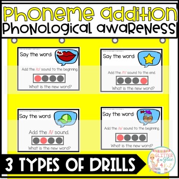 Preview of Phoneme Addition - Phonological Awareness Activities for Adding Sounds to Words