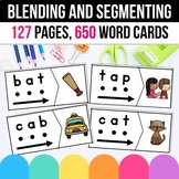 Phoneme Blending and Segmenting Activities Cards CVC Word 